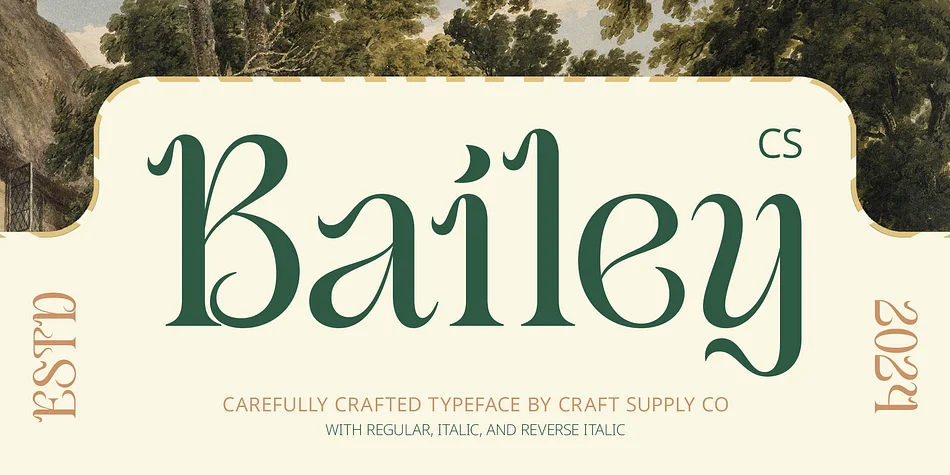 CS Bailey by Craft Supply Co. — Decorative Font