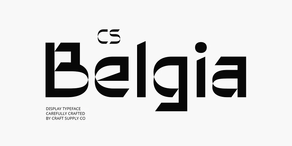 CS Belgia by Craft Supply Co. — Display Font