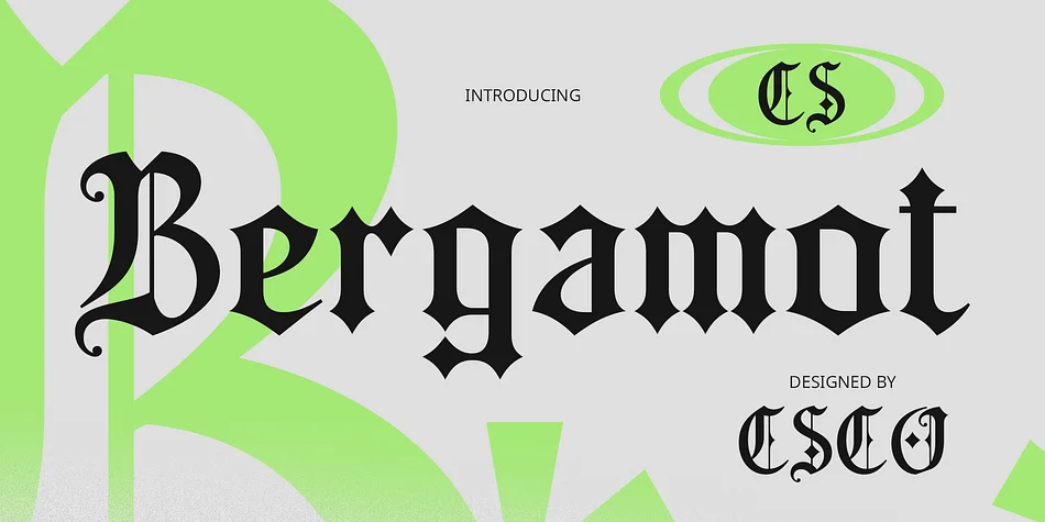 CS Bergamot by Craft Supply Co. — Blackletter Font