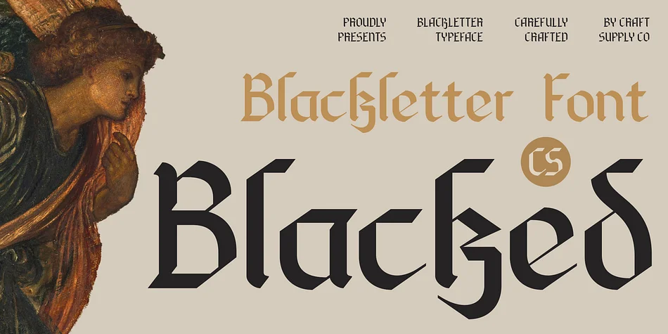 CS Blacked by Craft Supply Co. — Blackletter Font