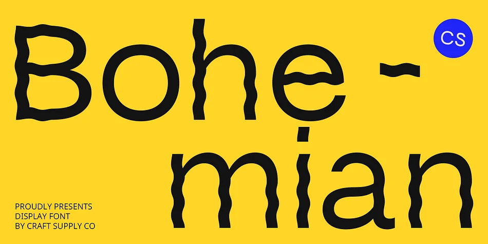CS Bohemian by Craft Supply Co. — Decorative Font