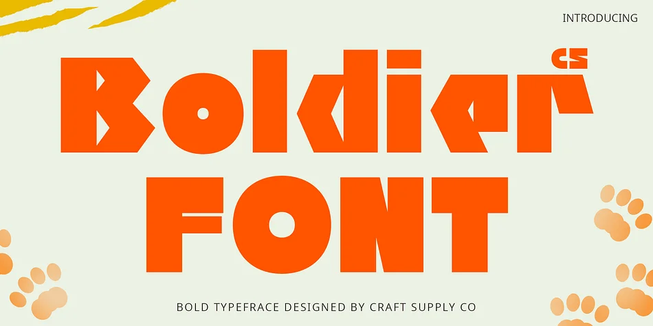 CS Boldier by Craft Supply Co. — Display Font