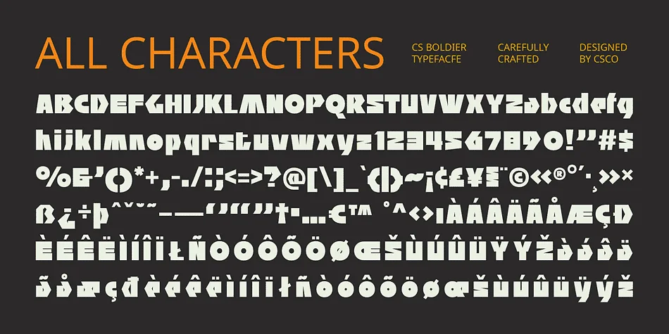 CS Boldier by Craft Supply Co. — Display Font — thumbnail 6