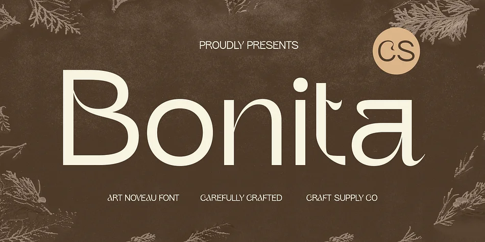 CS Bonita by Craft Supply Co. — Decorative Font