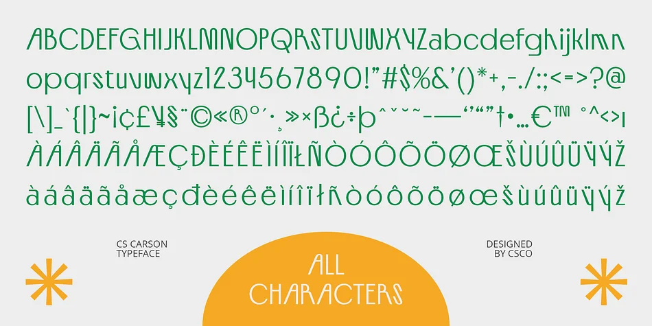 CS Carson by Craft Supply Co. — Decorative Font — thumbnail 6