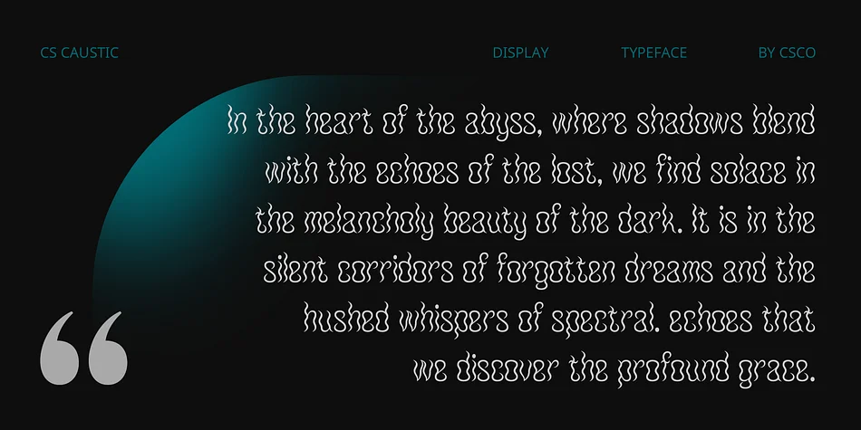 CS Caustic by Craft Supply Co. — Display Font — thumbnail 4