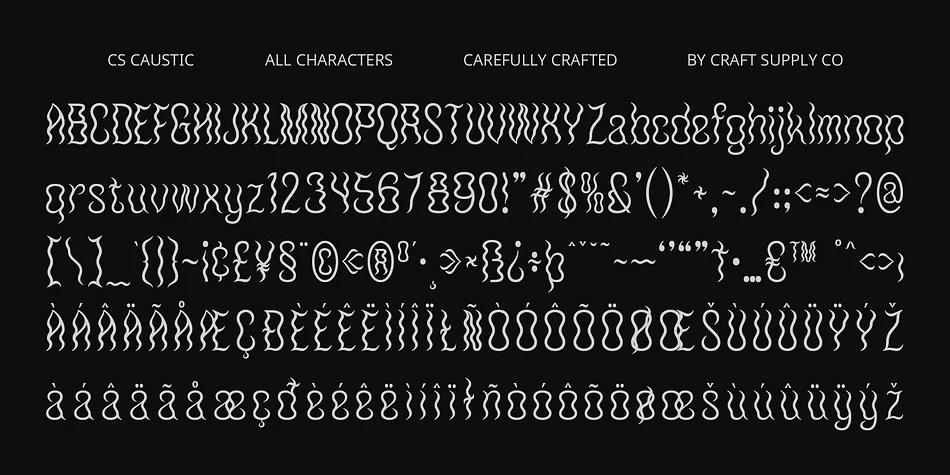 CS Caustic by Craft Supply Co. — Display Font — thumbnail 6