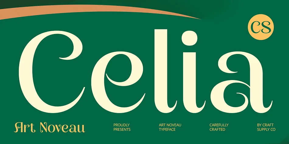 CS Celia by Craft Supply Co. — Decorative Font
