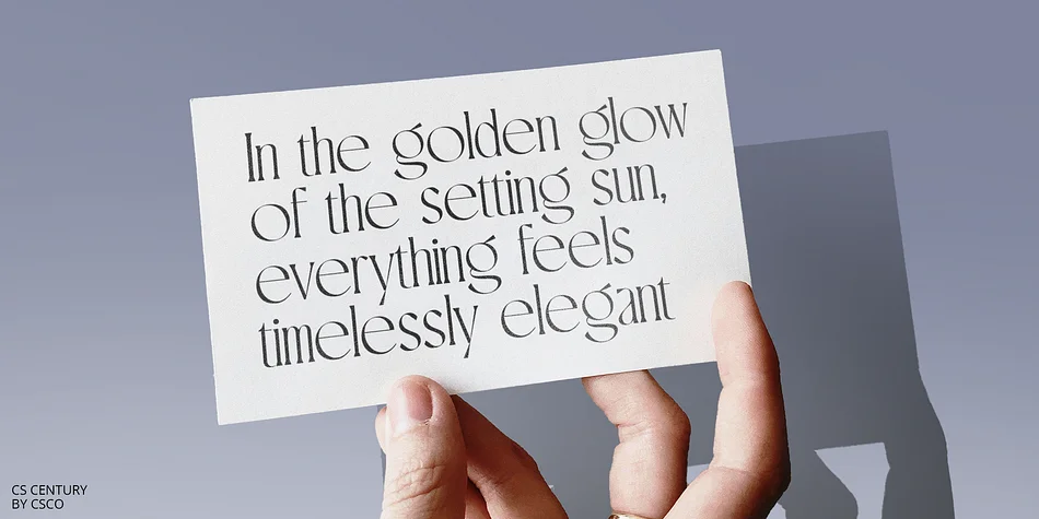 CS Century by Craft Supply Co. — Decorative Font — thumbnail 5