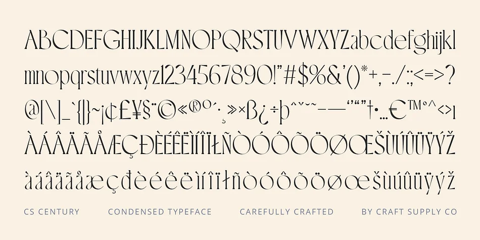 CS Century by Craft Supply Co. — Decorative Font — thumbnail 6