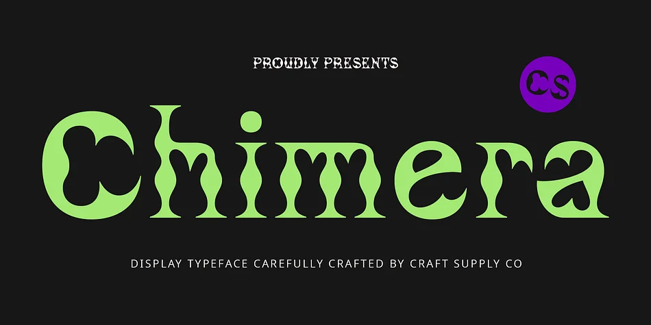 CS Chimera by Craft Supply Co. — Display Font