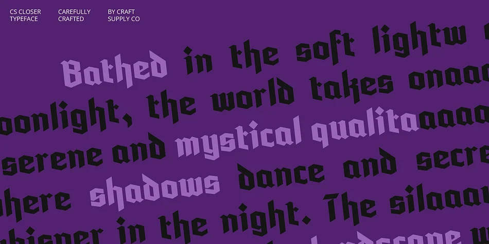 CS Closer by Craft Supply Co. — Display Font — thumbnail 3