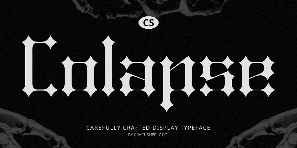 CS Colapse by Craft Supply Co. — Blackletter Font
