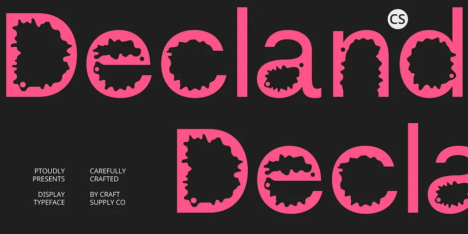 CS Decland by Craft Supply Co. — Display Font