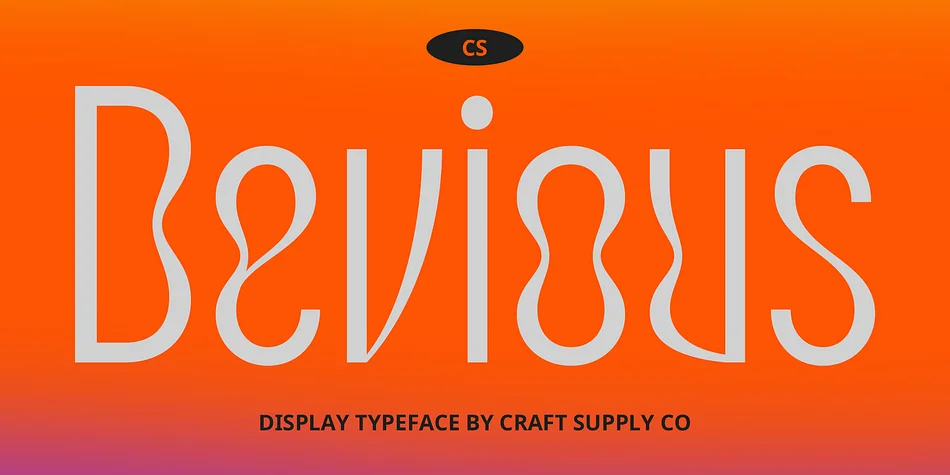 CS Devious by Craft Supply Co. — Display Font