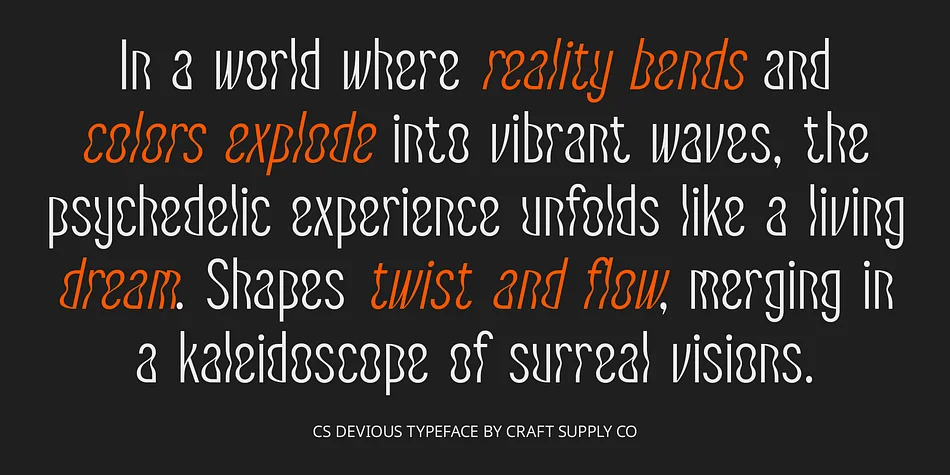 CS Devious by Craft Supply Co. — Display Font — thumbnail 4