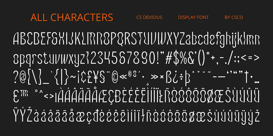 CS Devious by Craft Supply Co. — Display Font — thumbnail 6