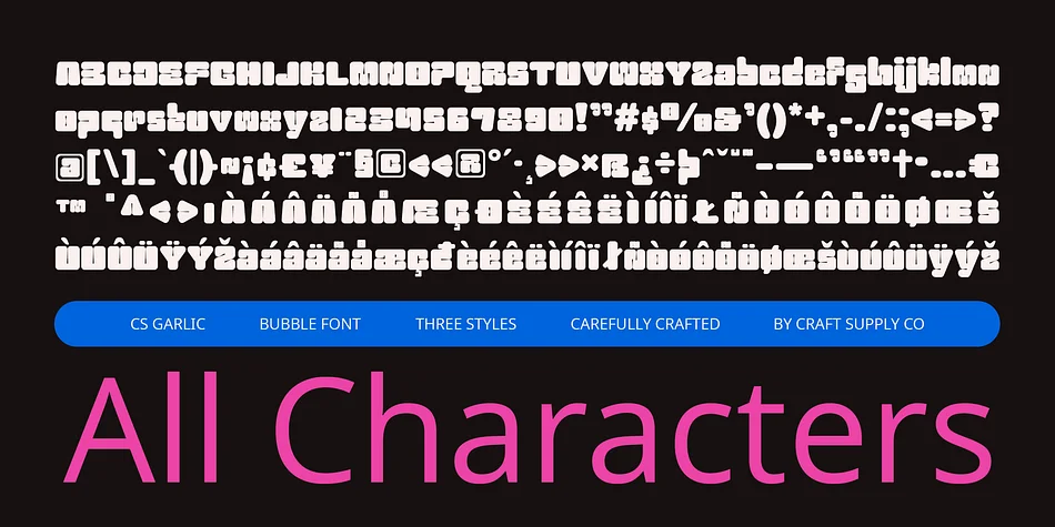 CS Garlic by Craft Supply Co. — Display Font — thumbnail 6
