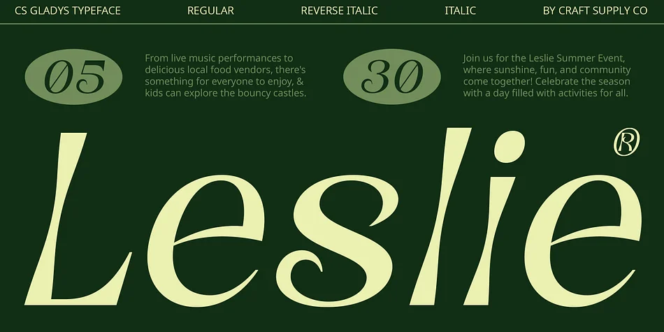 CS Gladys by Craft Supply Co. — Decorative Font — thumbnail 2