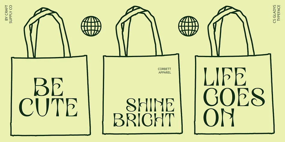 CS Gladys by Craft Supply Co. — Decorative Font — thumbnail 3