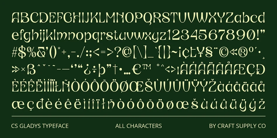 CS Gladys by Craft Supply Co. — Decorative Font — thumbnail 6