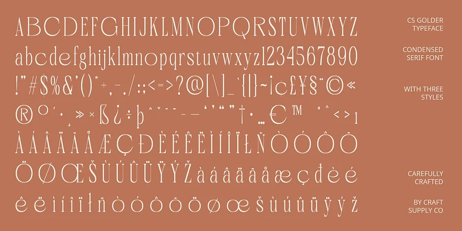 CS Golder by Craft Supply Co. — Decorative Font — thumbnail 6