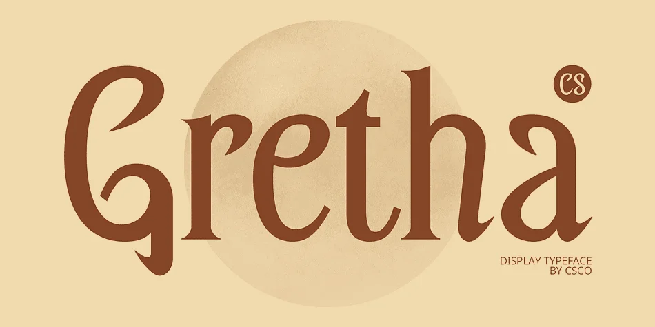 CS Gretha by Craft Supply Co. — Decorative Font