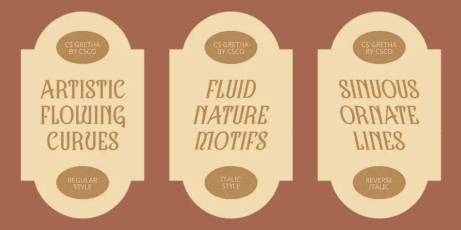 CS Gretha by Craft Supply Co. — Decorative Font — thumbnail 2