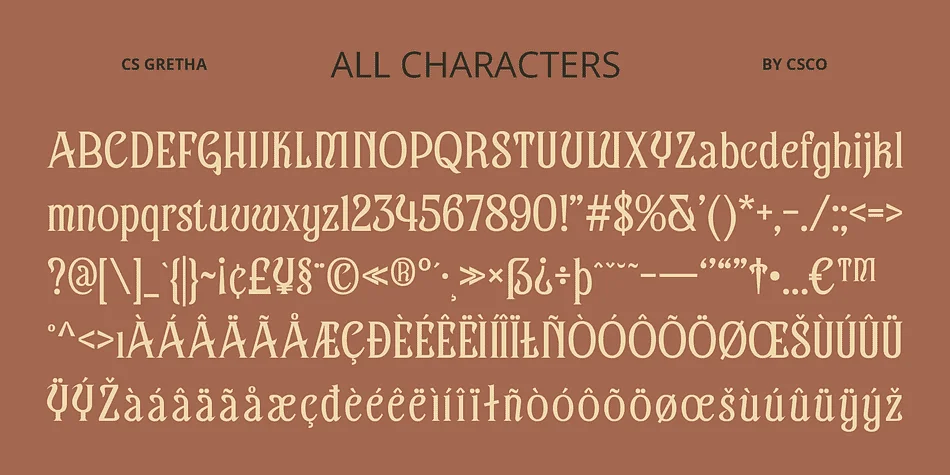 CS Gretha by Craft Supply Co. — Decorative Font — thumbnail 6