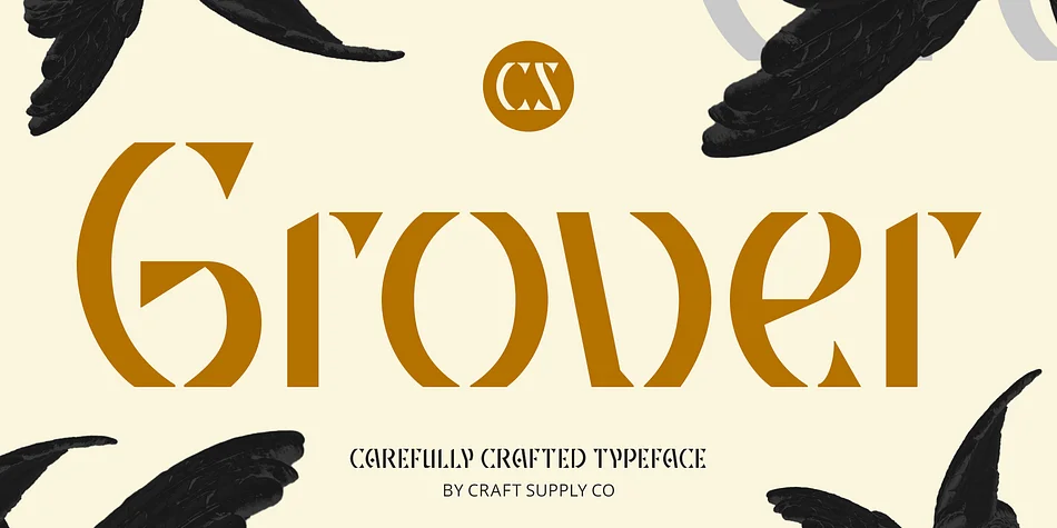 CS Grover by Craft Supply Co. — Display Font