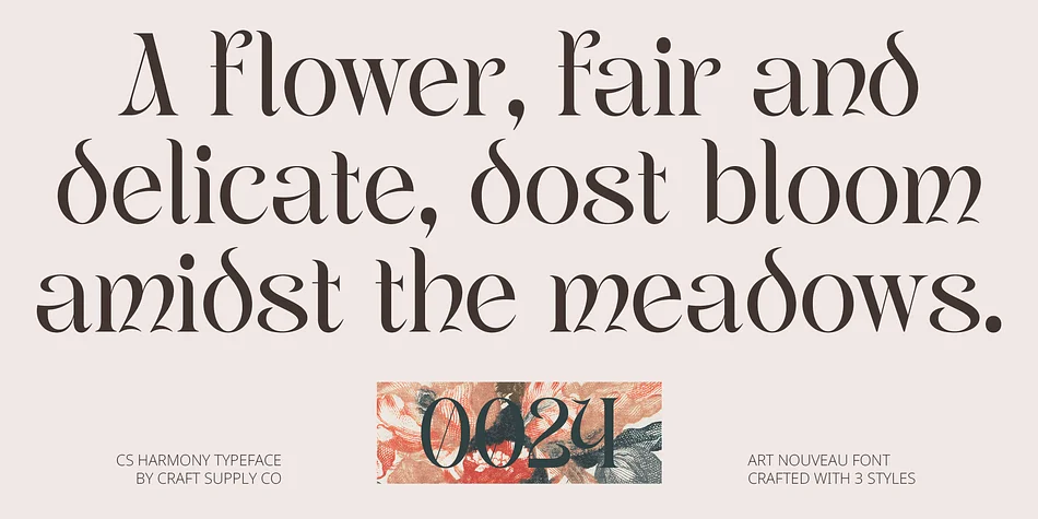 CS Harmony by Craft Supply Co. — Decorative Font — thumbnail 5