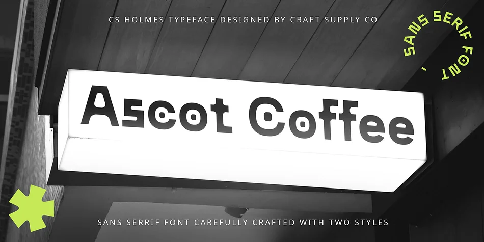 CS Holmes by Craft Supply Co. — Display Font — thumbnail 5