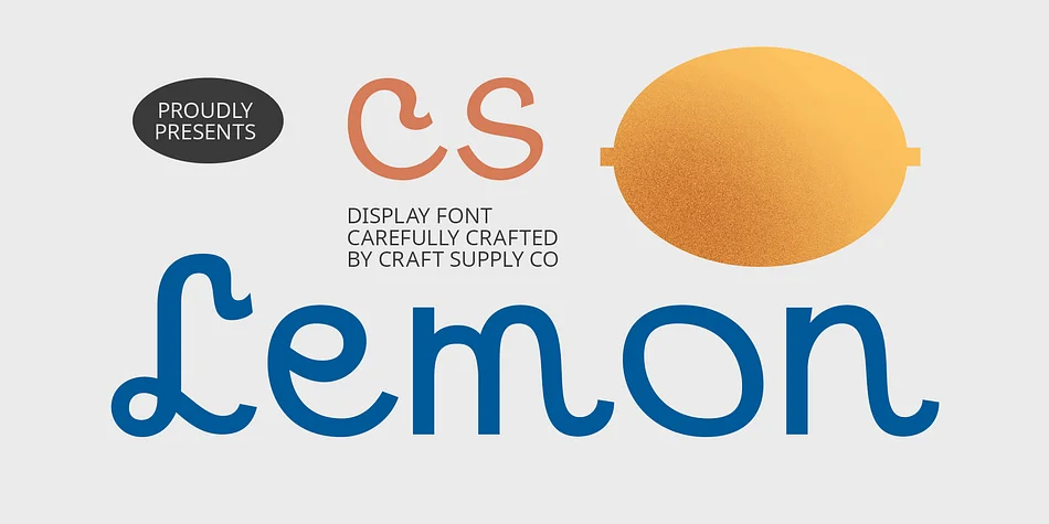 CS Lemon by Craft Supply Co. — Display Font