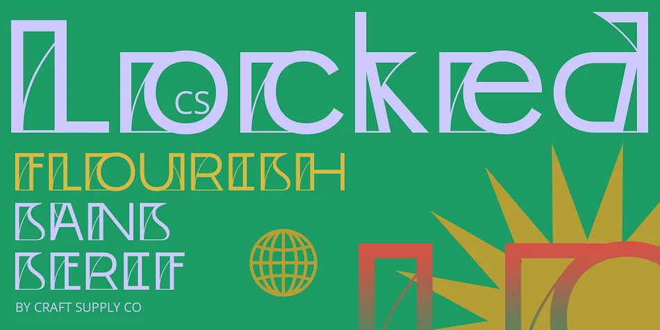 CS Locked by Craft Supply Co. — Display Font