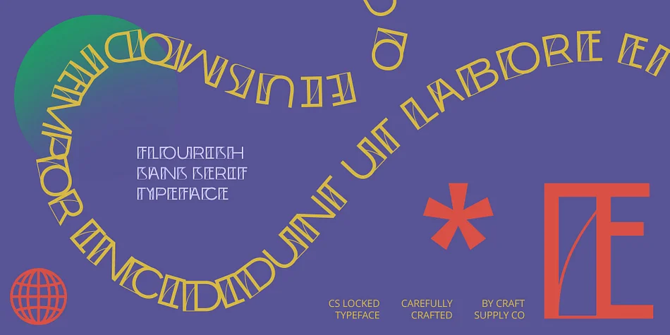 CS Locked by Craft Supply Co. — Display Font — thumbnail 3