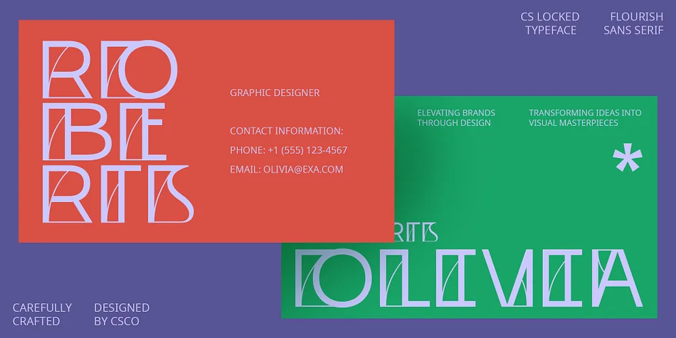 CS Locked by Craft Supply Co. — Display Font — thumbnail 5