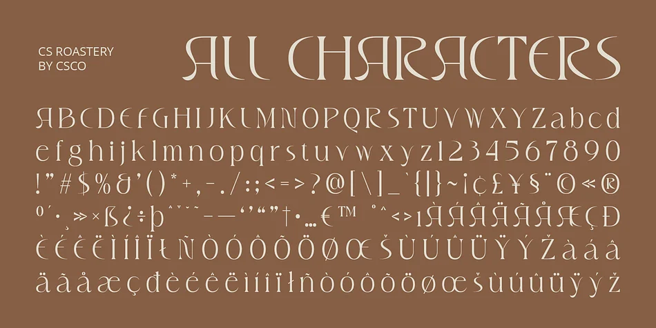 CS Roastery by Craft Supply Co. — Decorative Font — thumbnail 6