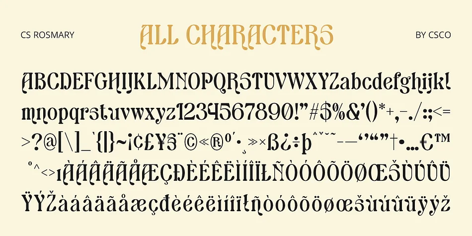 CS Rosmary by Craft Supply Co. — Decorative Font — thumbnail 6