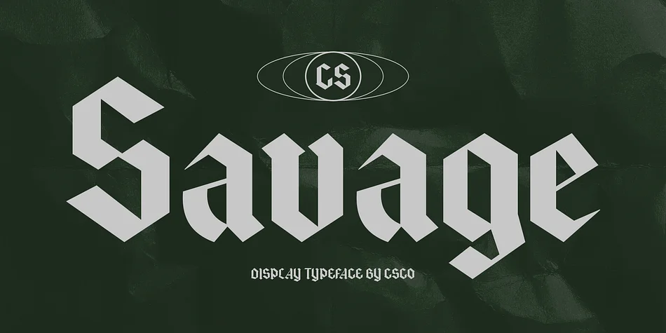CS Savage by Craft Supply Co. — Blackletter Font