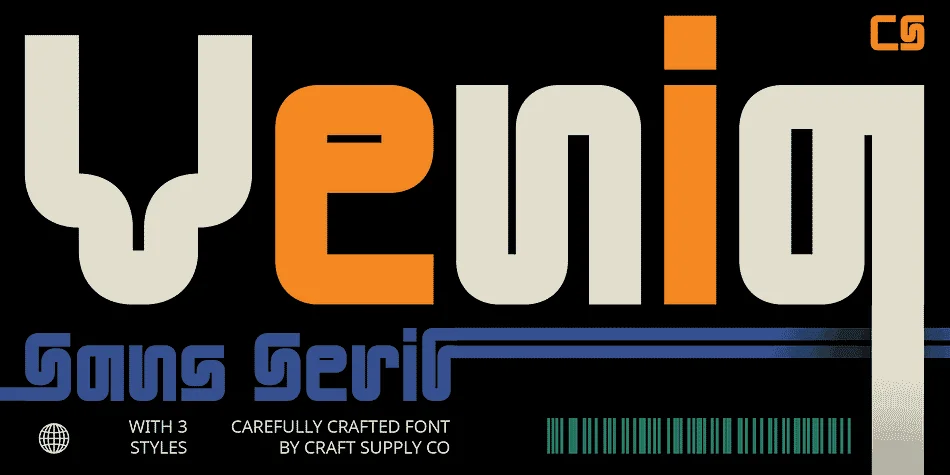 CS Venia by Craft Supply Co. — Display Font
