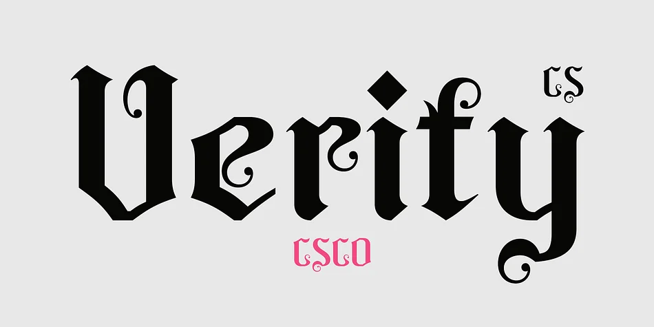 CS Verity by Craft Supply Co. — Blackletter Font
