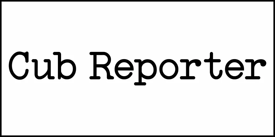 Cub Reporter JNL by Jeff Levine Fonts — Decorative Font — thumbnail 2