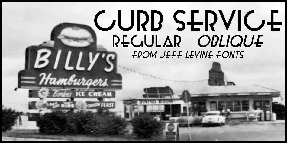 Curb Service JNL by Jeff Levine Fonts — Display Font