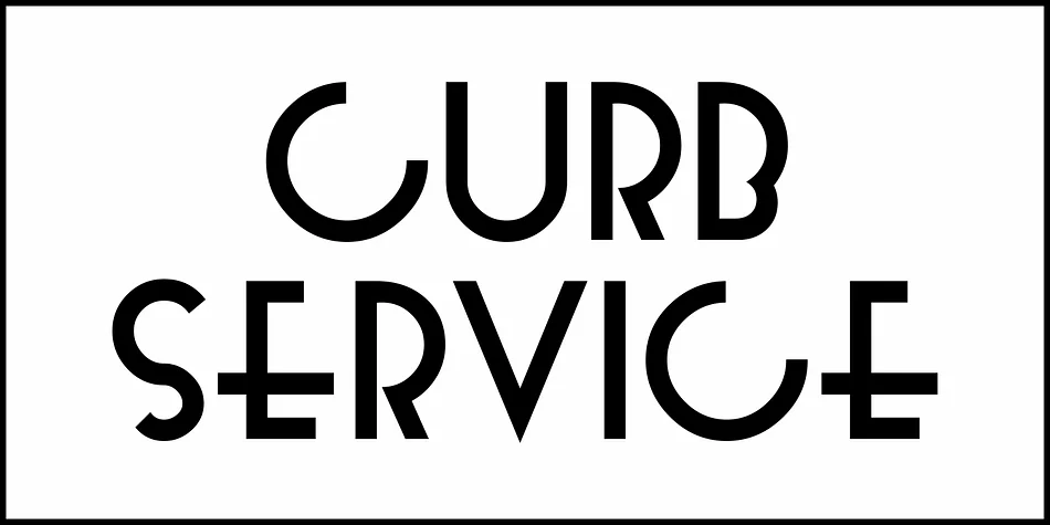 Curb Service JNL by Jeff Levine Fonts — Display Font — thumbnail 2