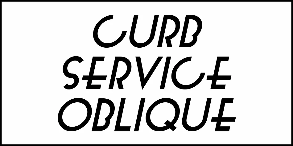 Curb Service JNL by Jeff Levine Fonts — Display Font — thumbnail 4