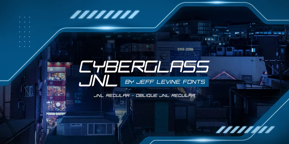 CYBERGLASS JNL by Jeff Levine Fonts — Display Font