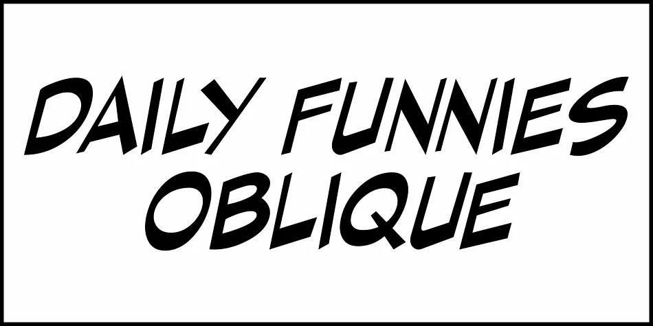 DAILY FUNNIES JNL by Jeff Levine Fonts — Display Font — thumbnail 4