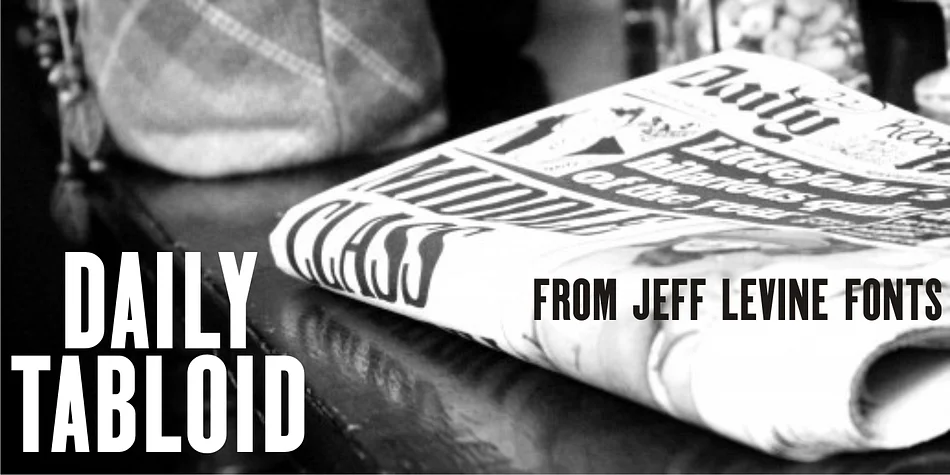 DAILY TABLOID JNL by Jeff Levine Fonts — Display Font
