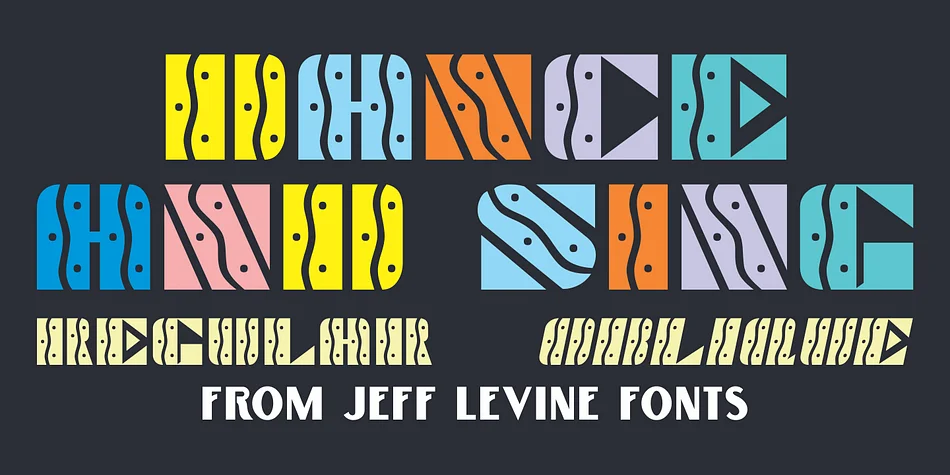 DANCE AND SING JNL by Jeff Levine Fonts — Display Font