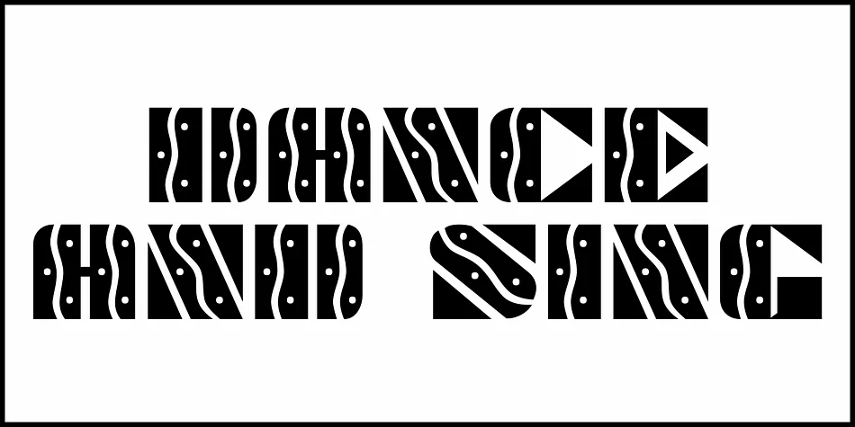 DANCE AND SING JNL by Jeff Levine Fonts — Display Font — thumbnail 2